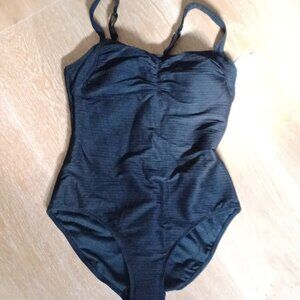NWT Cristina Blue black bathing suit sz 14.